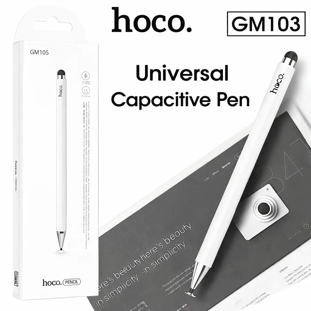 STY Hoco White Ultra Fine Capacitive Stylus GM103