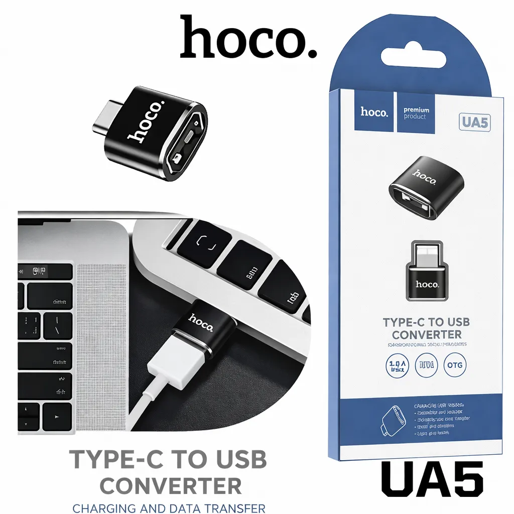 CN Hoco Type-C to USB UA5 Black