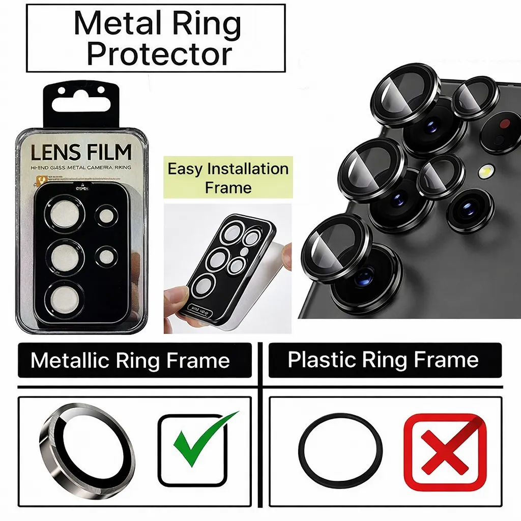 SP Black Camera Ring Protector for Samsung Galaxy S25 Ultra