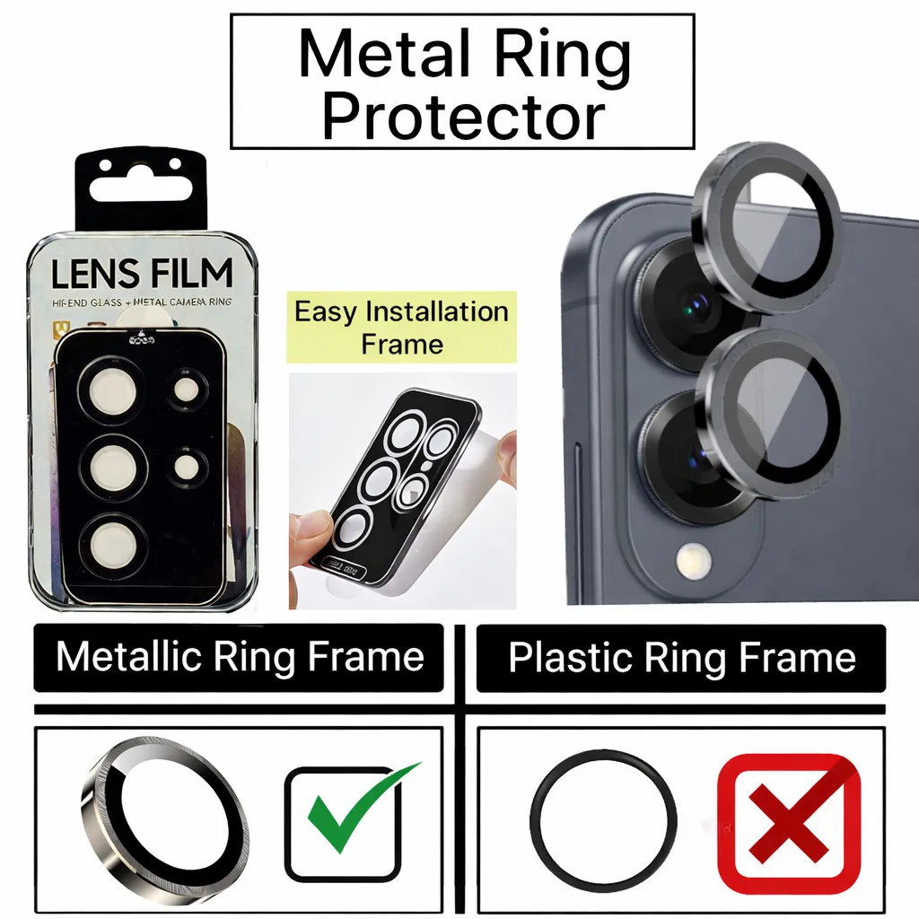 SP Black Camera Ring Protector for Samsung Galaxy S25 Edge