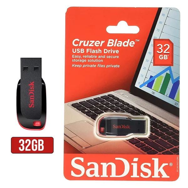 PD SanDisk Flash Drive Cruzer Blade 32GB USB 3.1/3.0