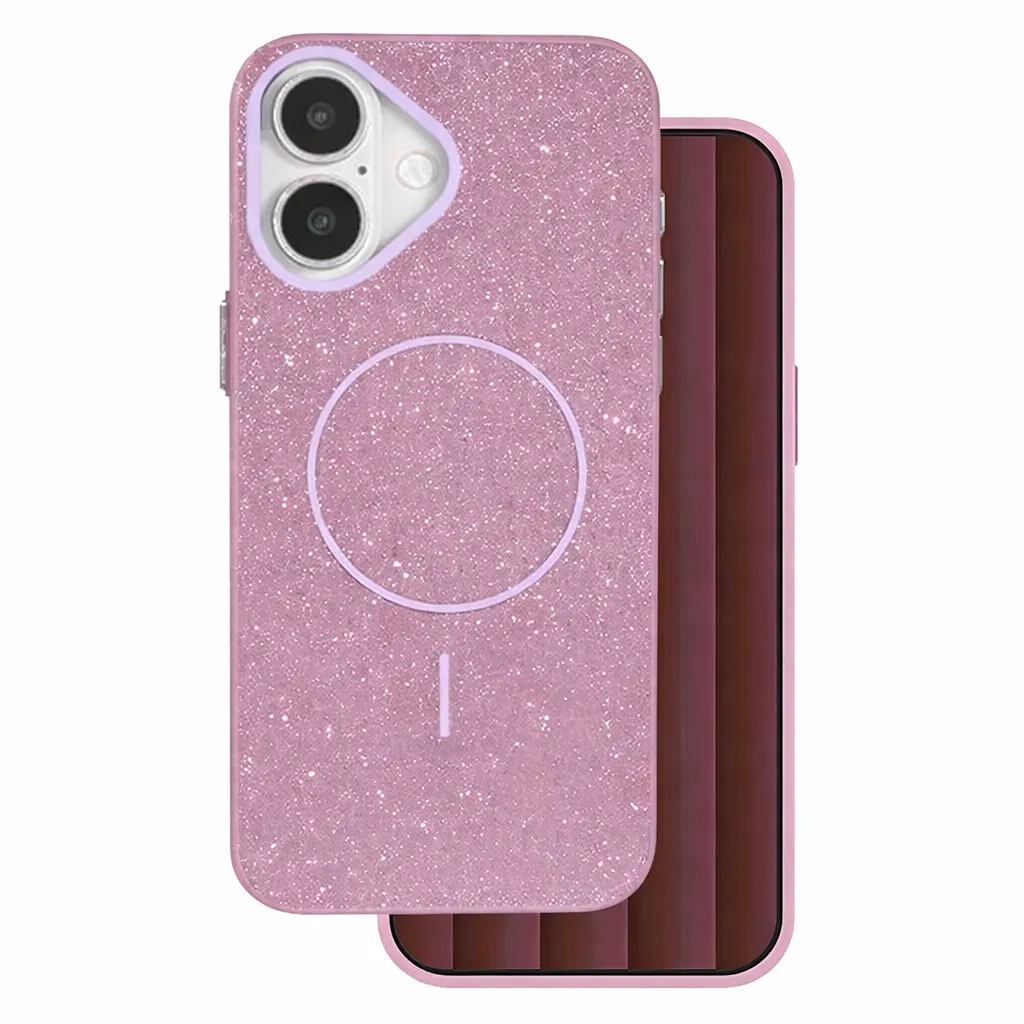 TPU Purple Glitsy MagSafe Case for Apple iPhone 16