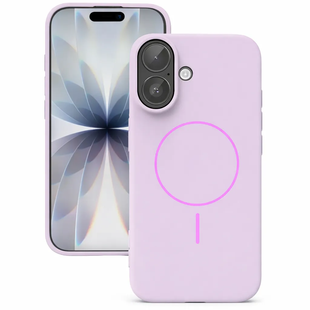 TPU Purple MagSafe Vibrant Silicone Case for Apple iPhone 16