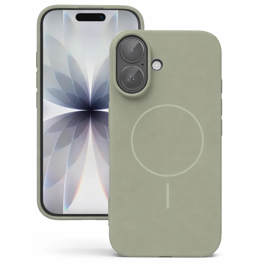 TPU Titanium MagSafe Vibrant Silicone Case for Apple iPhone 16