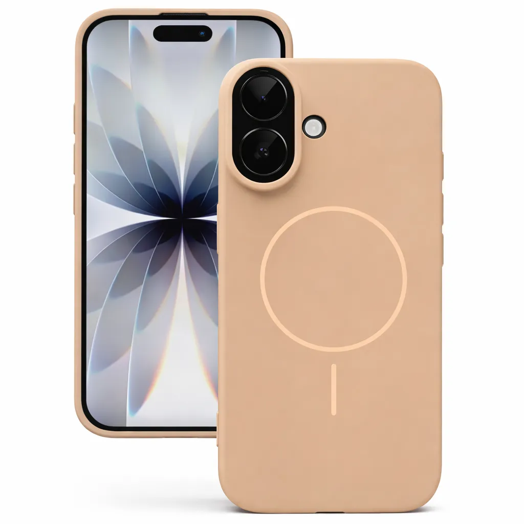 TPU Desert Gold MagSafe Vibrant Silicone Case for Apple iPhone 16