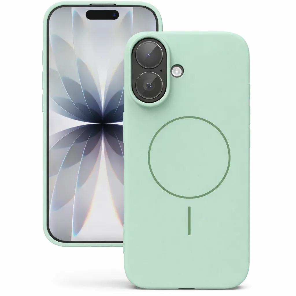 TPU Teal MagSafe Vibrant Silicone Case for Apple iPhone 16