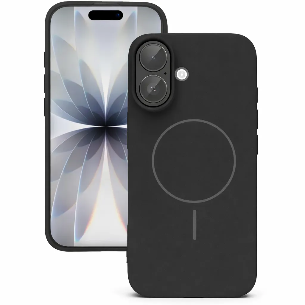 TPU Black MagSafe Vibrant Silicone Case for Apple iPhone 16