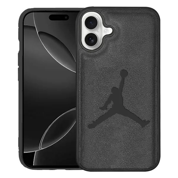 OTCR Black JRD Crafted Case for Apple iPhone 16 Plus