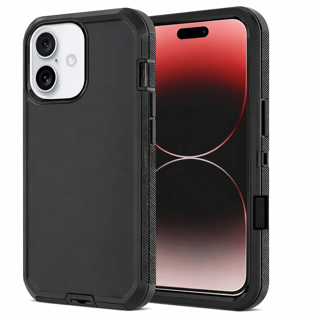 OTDR Black Triple Protection Case for Apple iPhone 16 Plus