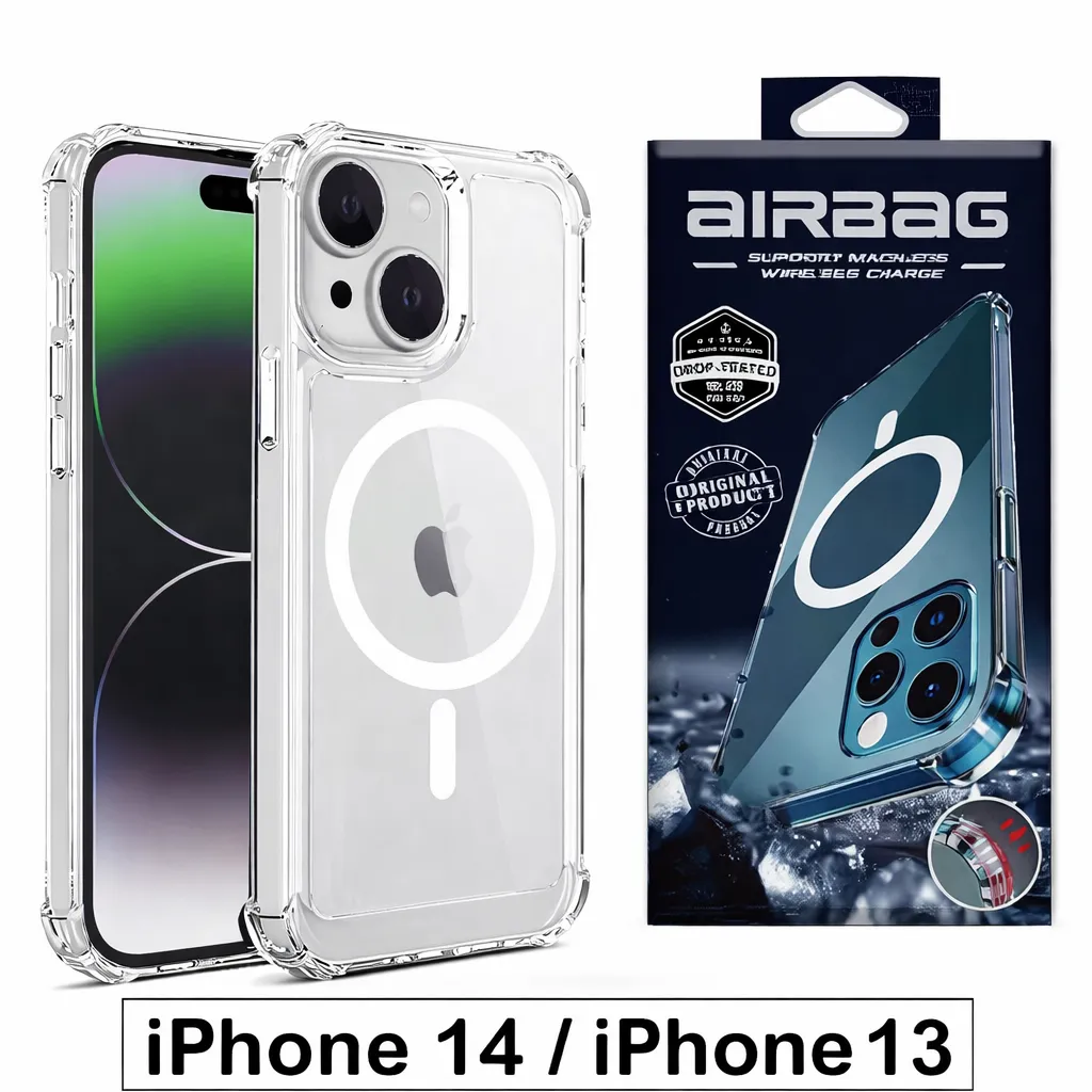 OTCR Clear Magsafe Airbag Anti-Fall Case for Apple iPhone 13 (6.1)