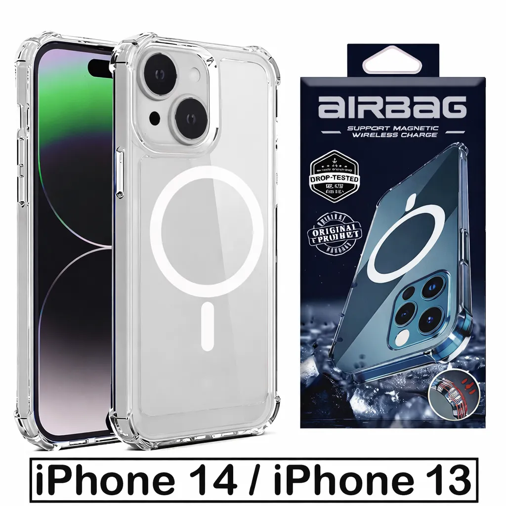 OTCR Clear Magsafe Airbag Anti-Fall Case for Apple iPhone 14 (6.1)