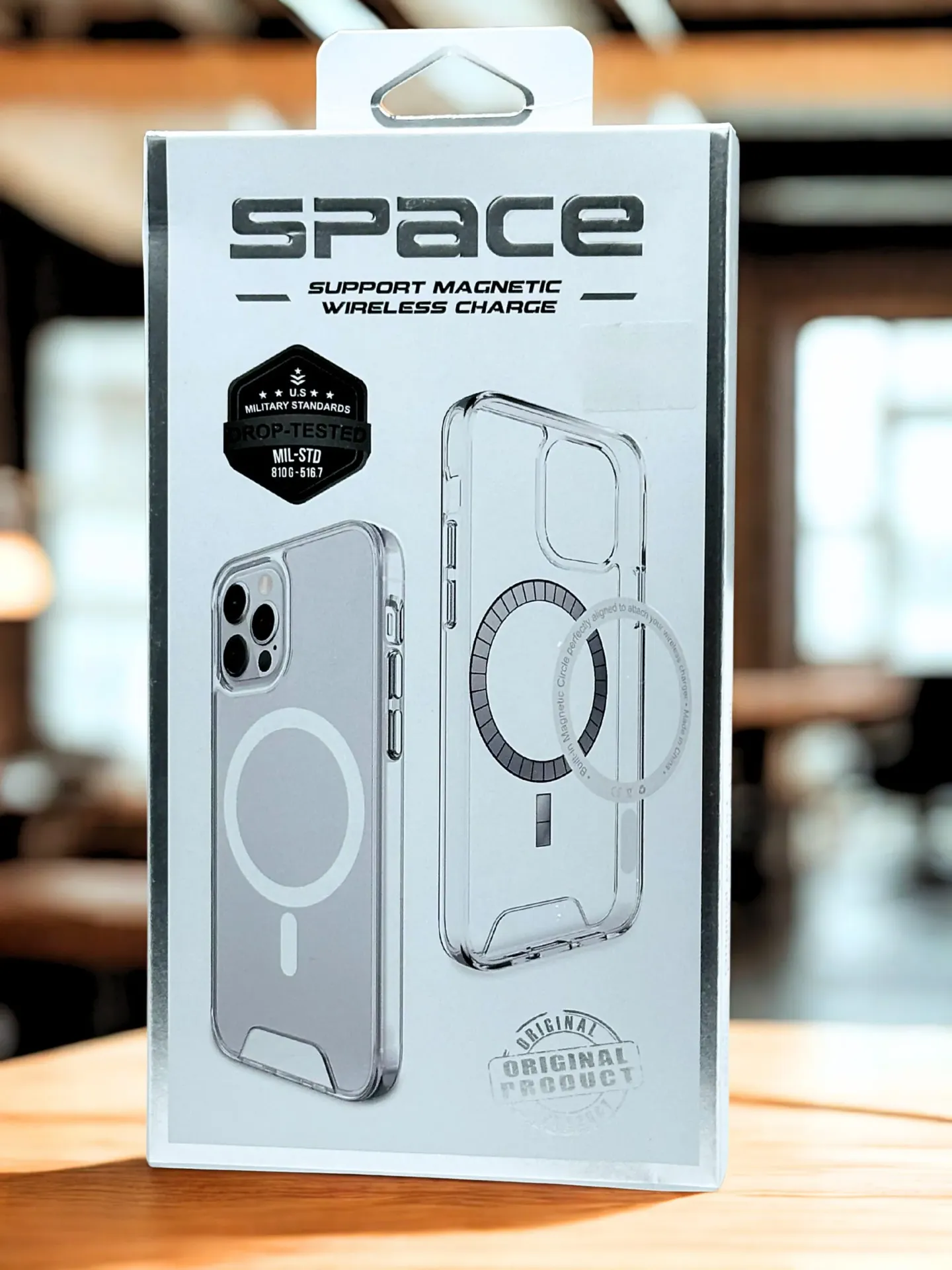 OTCR Clear MagSafe space Case for Apple iPhone 15 Pro Max (6.7)