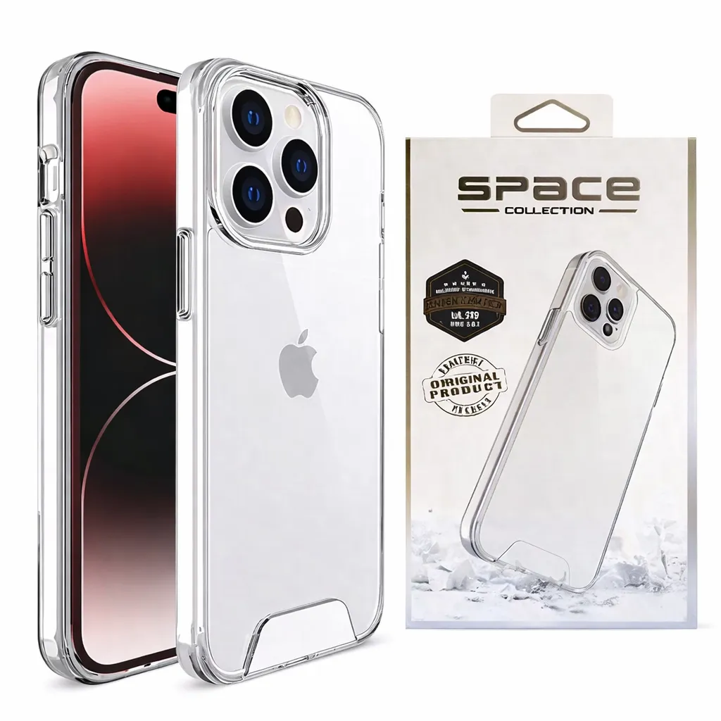 OTCR Clear Space Case for Apple iPhone 15 Pro Max (6.7)