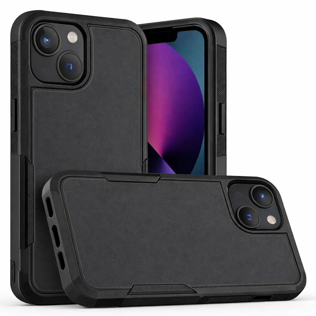 OTCR Black Comm Lite Case for Apple iPhone 14 Plus (6.7)