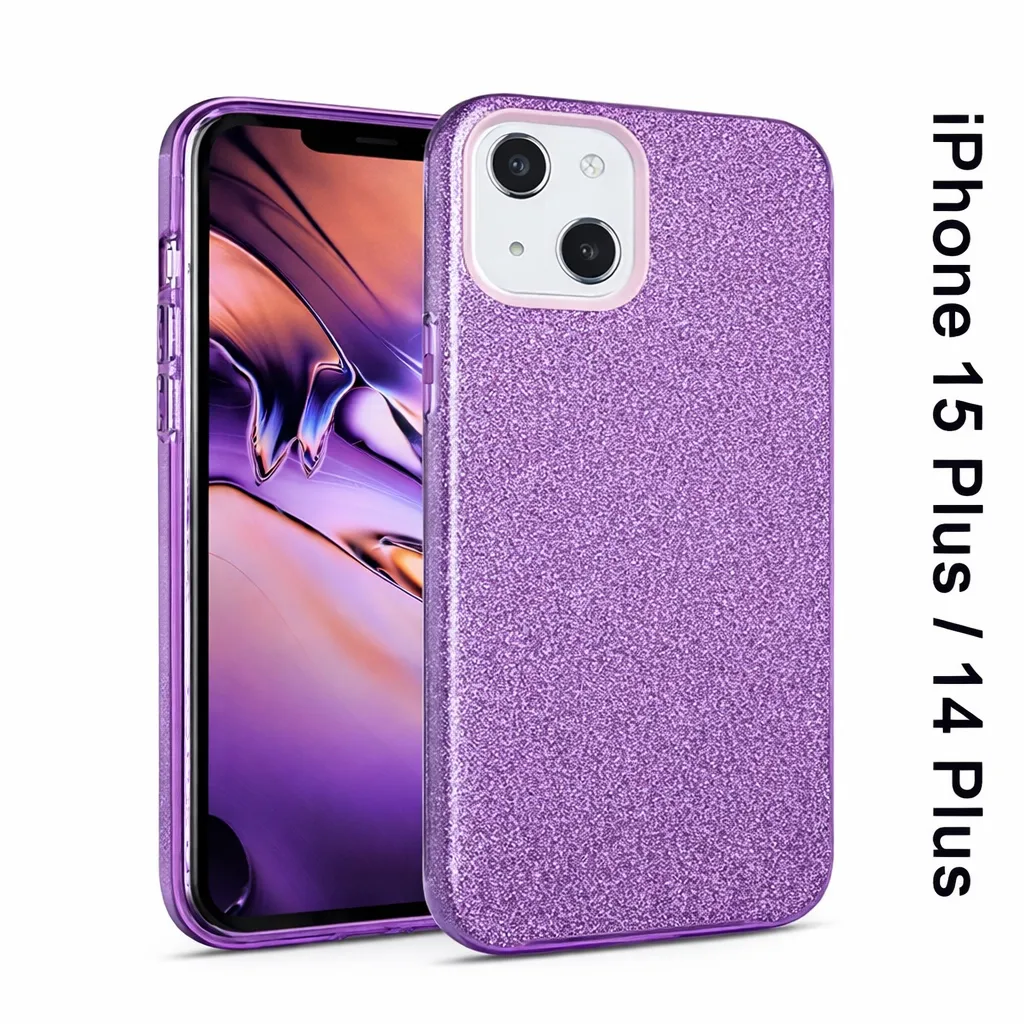 TPU Purple 3-in-1 Glitter for Apple iPhone 14 Plus (6.7)