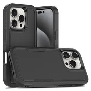 OTCR Black Comm Lite Case for Apple iPhone 16 Pro