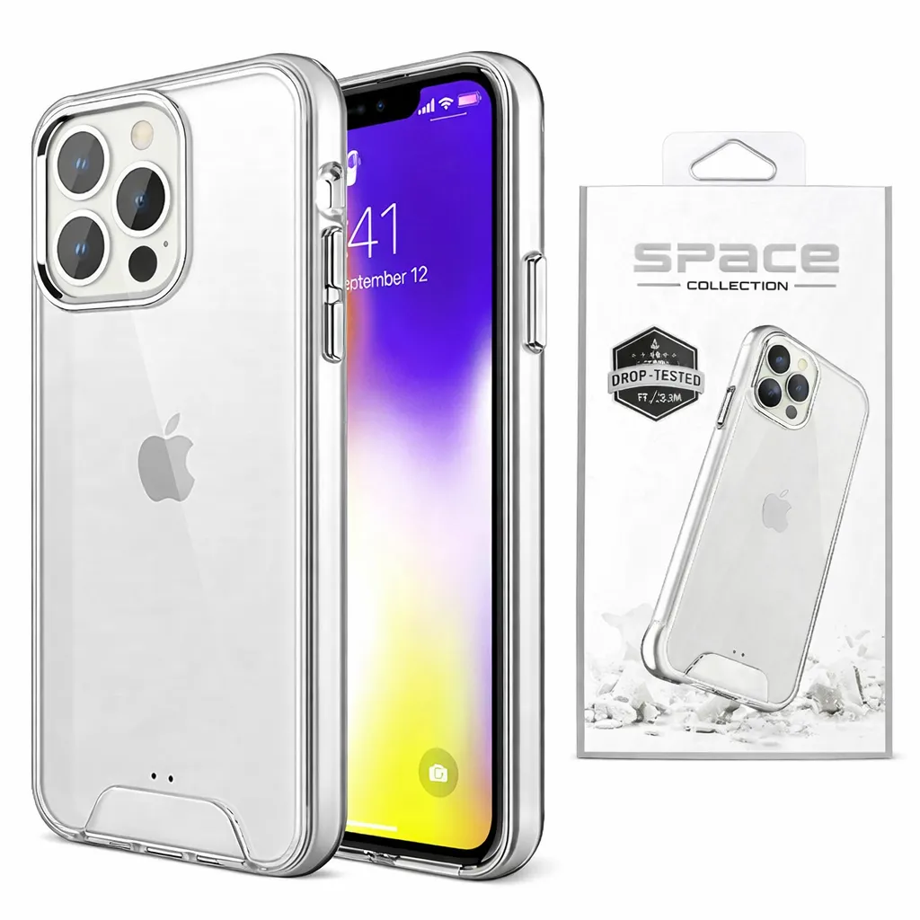 OTCR Clear Space Case for Apple iPhone 14 Pro Max (6.7)