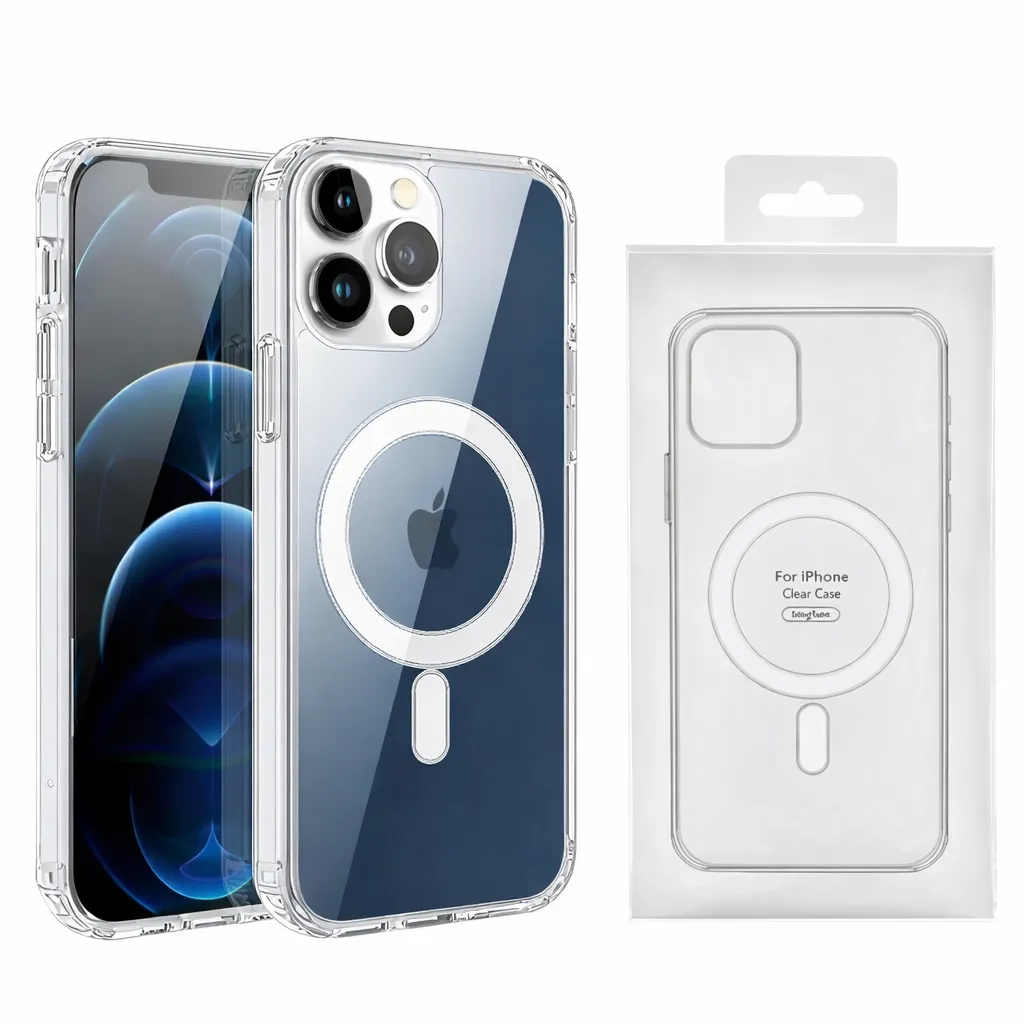 OTCR Clear Transparent Magsafe Case for Apple iPhone 14 Pro Max (6.7)