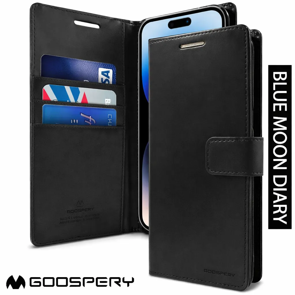 POU Black BlueMoon Diary (Goospery) for Apple iPhone 14 Pro Max (6.7)