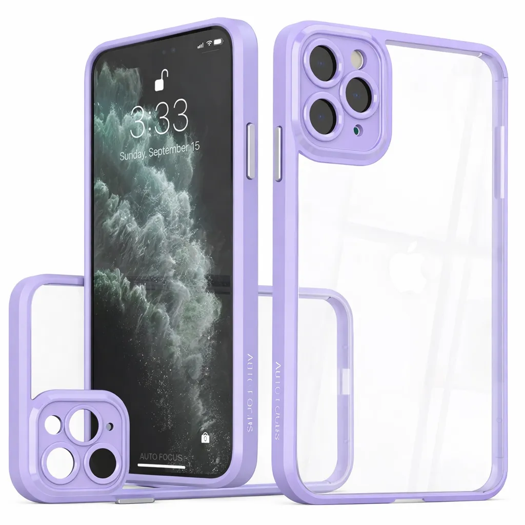 OTCR Purple Cam Shield Case for Apple iPhone 14 Pro Max (6.7)