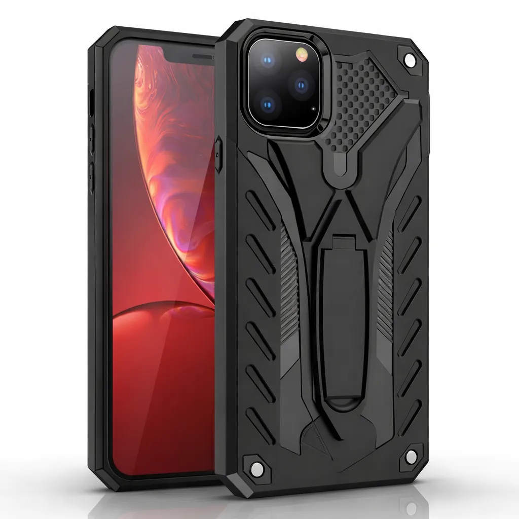 OTDR Black Rugged Defender w/ stand for Apple iPhone 11 Pro Max (6.5)