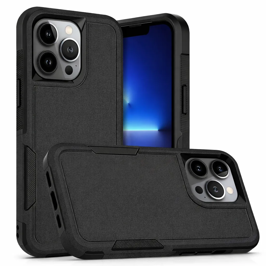 OTCR Black Comm Lite Case for Apple iPhone 14 Pro Max (6.7)