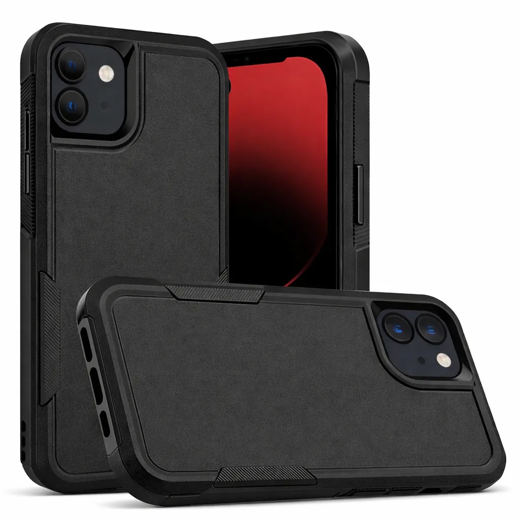 OTCR Black Comm Lite Case for Apple iPhone 11 (6.1)