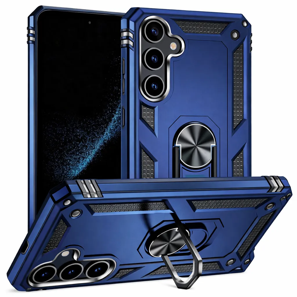 OTCR Navy Anti-Drop Hybrid Case for Samsung Galaxy S25 FE