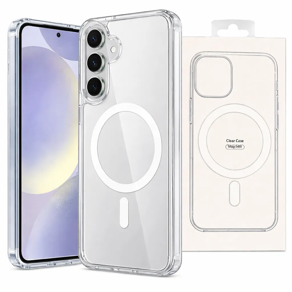 OTCR Clear Transparent Magsafe Case for Samsung Galaxy S25 FE