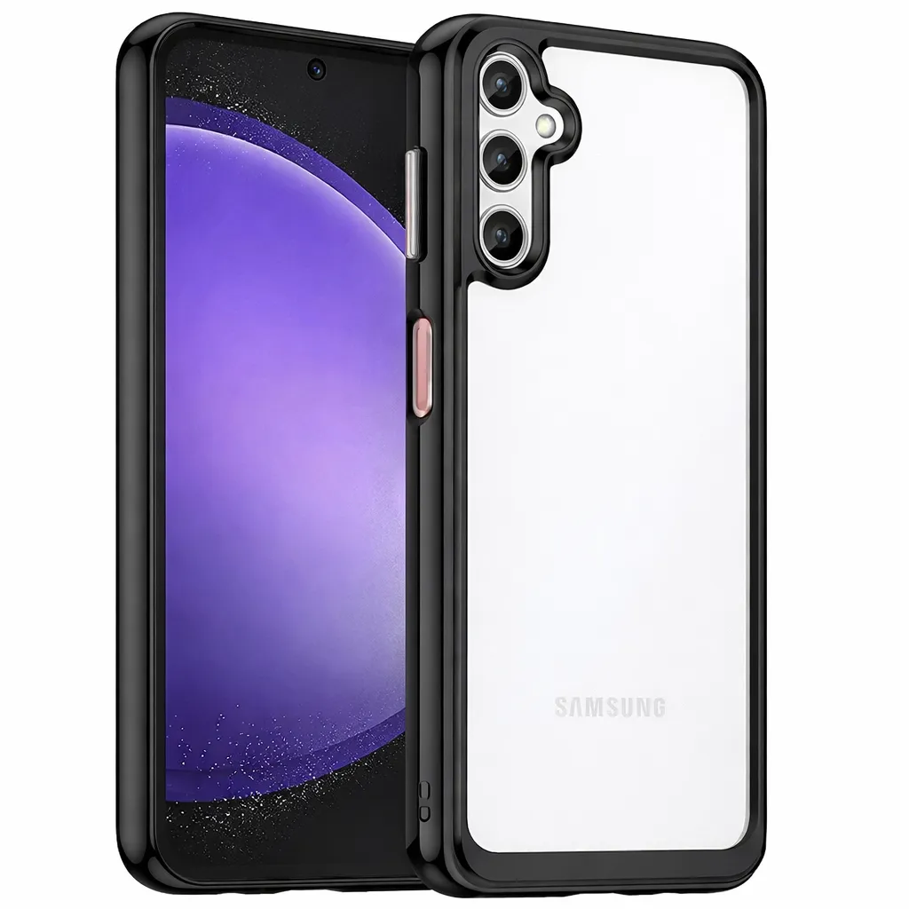 OTCR Black Acrylic Case for Samsung Galaxy S25