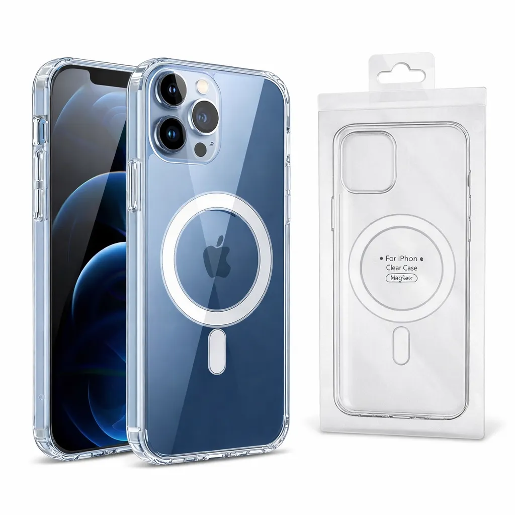 OTCR Clear Transparent Magsafe Case for Apple iPhone 13 Pro Max (6.7)