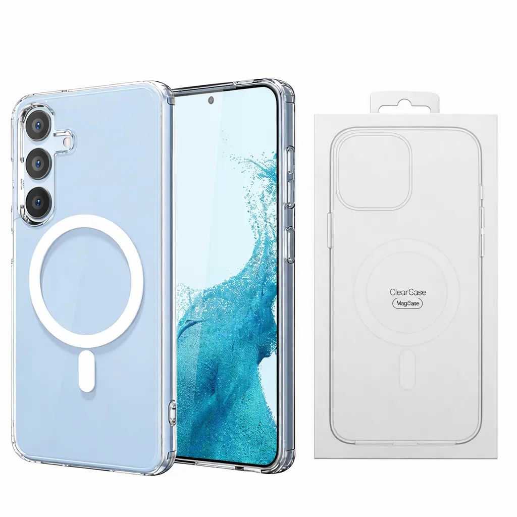 OTCR Clear Transparent Magsafe Case for Samsung Galaxy S23 FE