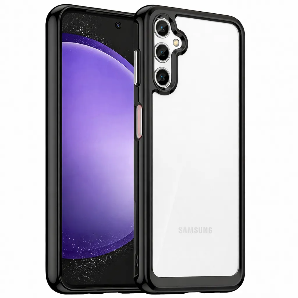 OTCR Black Acrylic Case for Samsung Galaxy S23 FE
