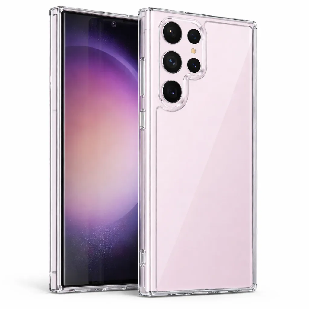 OTCR Clear Acrylic Case for Samsung Galaxy S25 Ultra