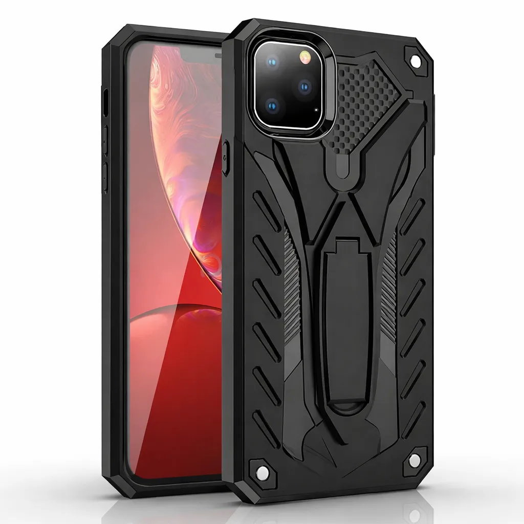 OTDR Black Rugged Defender w/ stand for Apple iPhone 11 Pro (5.8)