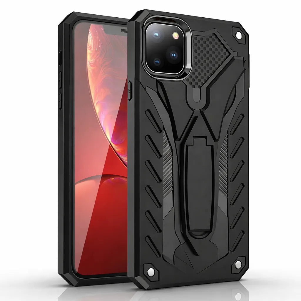 OTDR Black Rugged Defender w/ stand for Apple iPhone 13 Mini/12 Mini