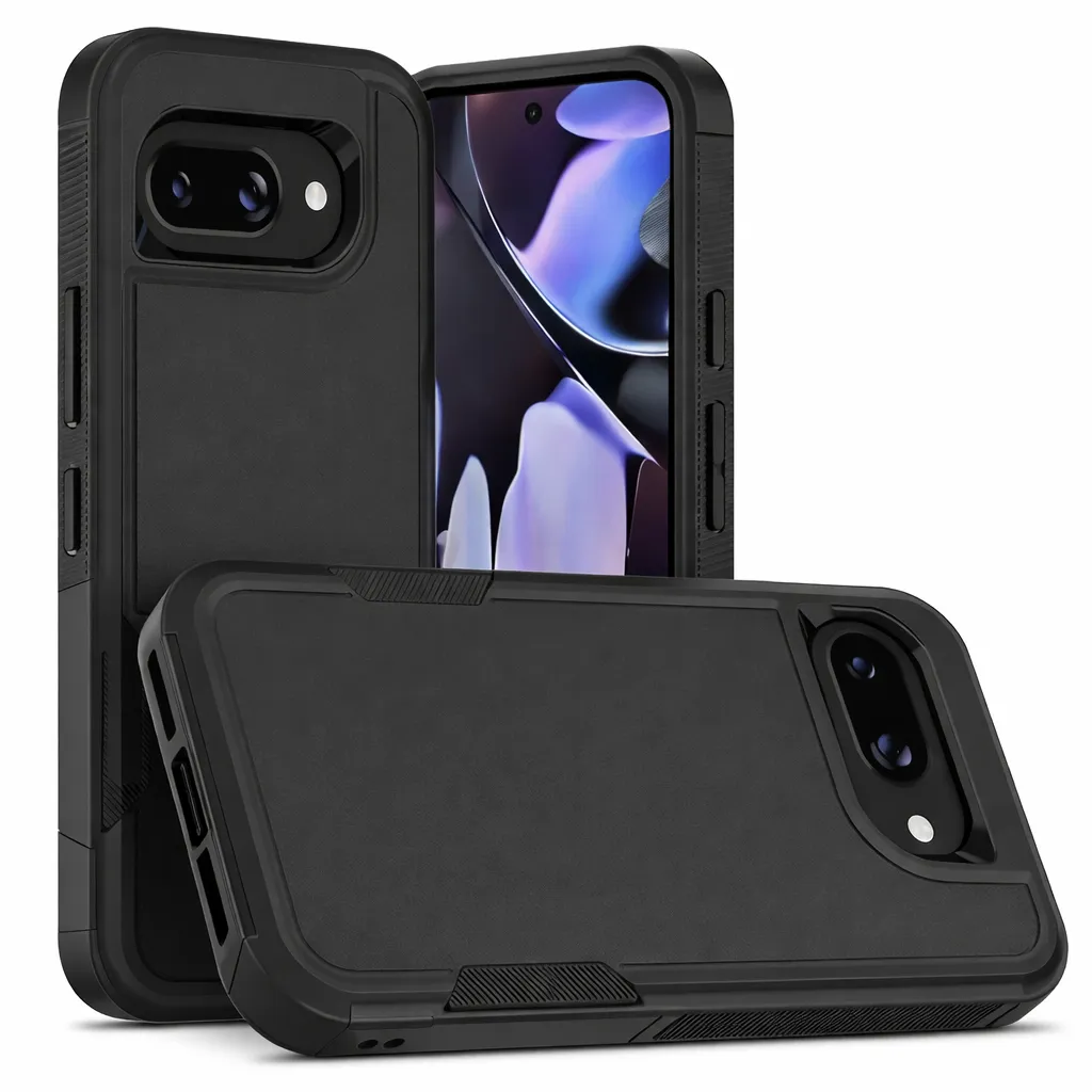 OTCR Black Comm Lite Case for Google Pixel 9A