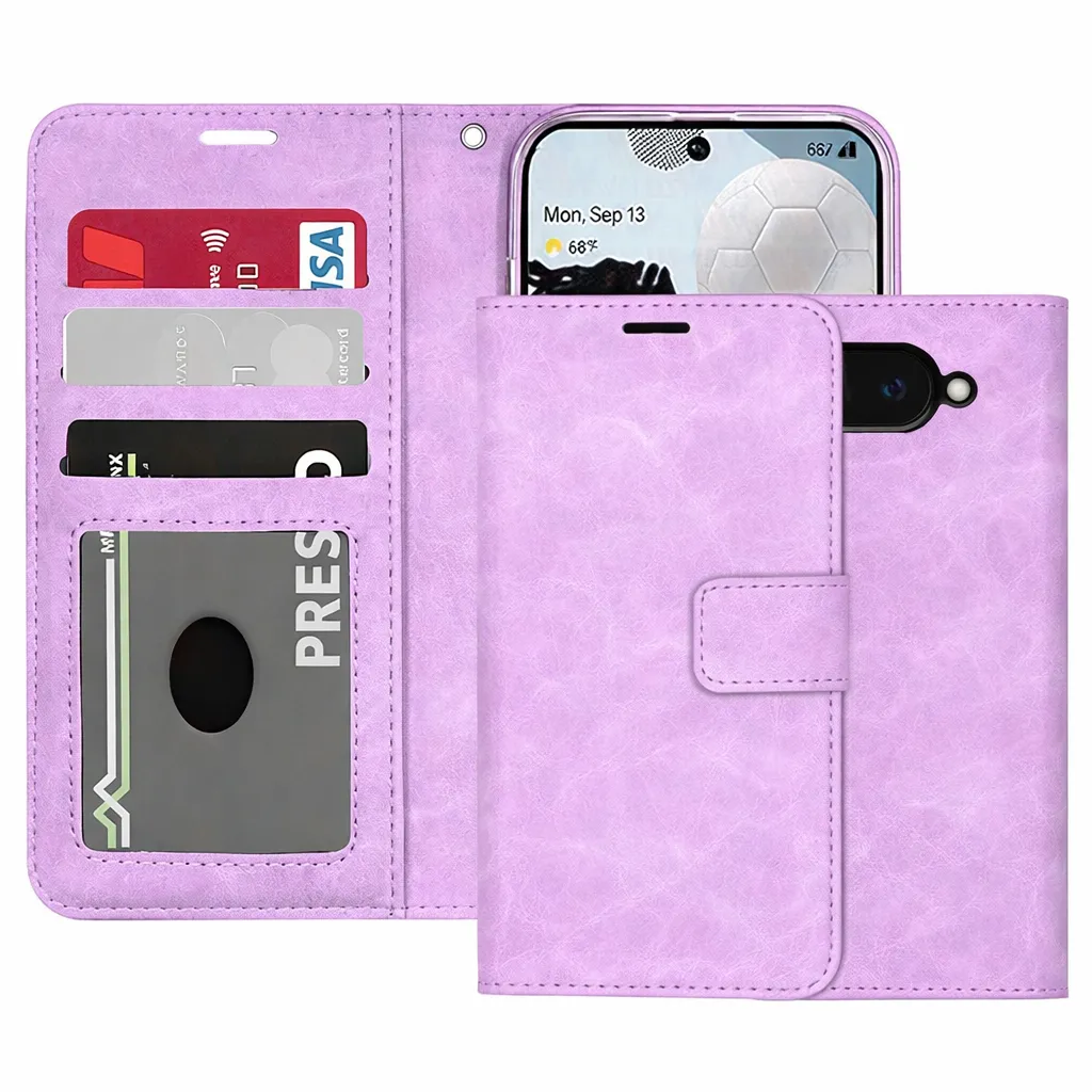 POU Purple,Wine  Photo ID Wallet for Google Pixel 9A