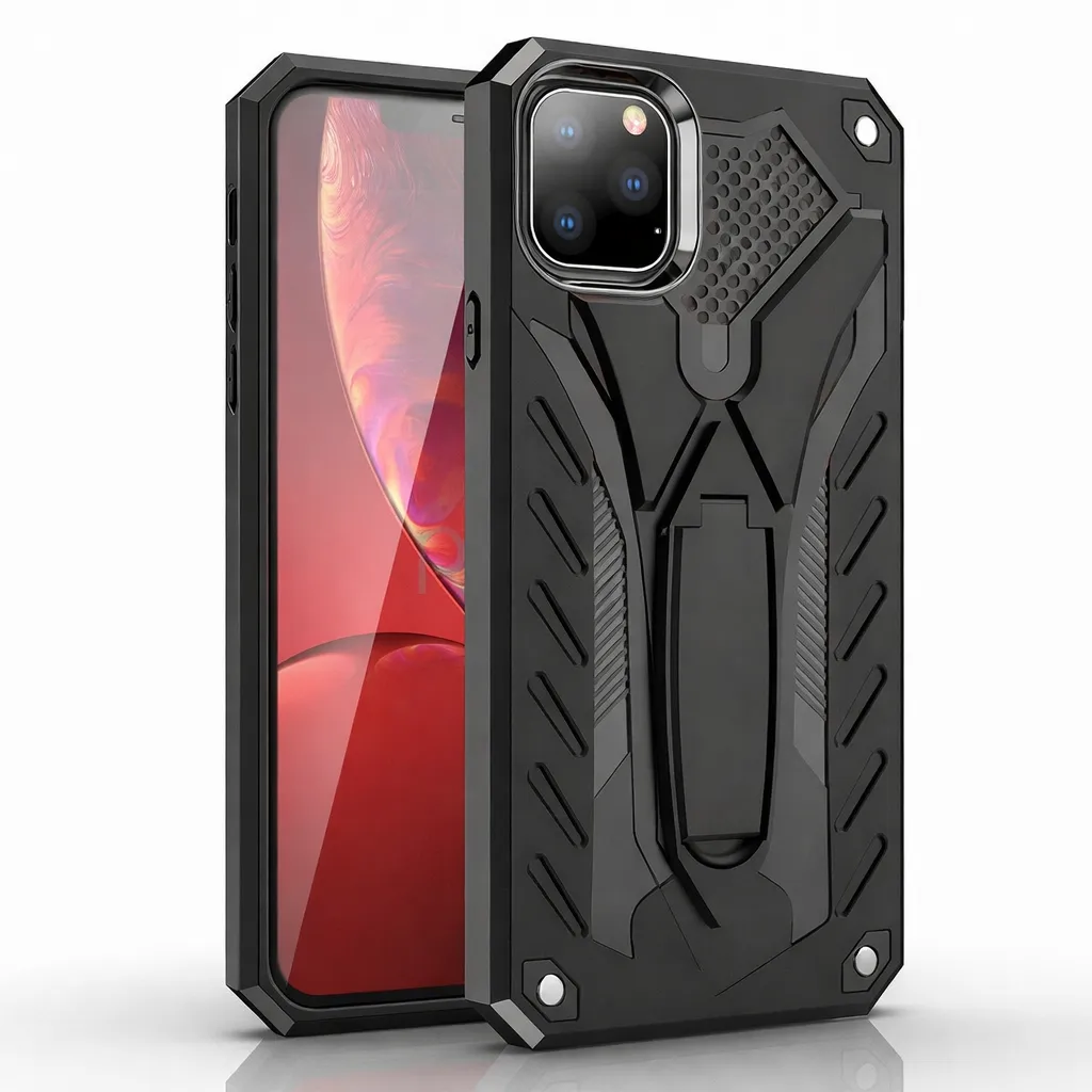 OTDR Black Rugged Defender w/ stand for Apple iPhone 12 /12 Pro (6.1)