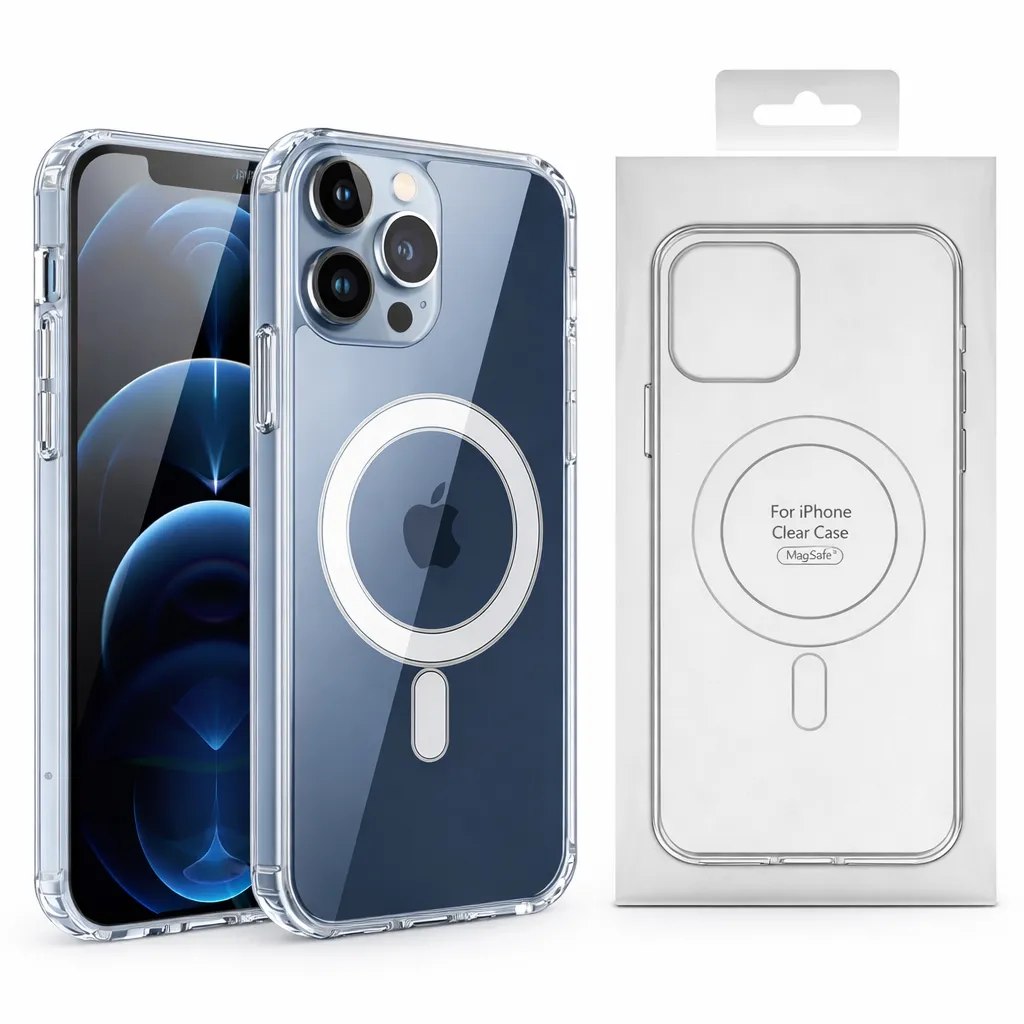 OTCR Clear Transparent Magsafe Case for Apple iPhone 14 Pro (6.1)