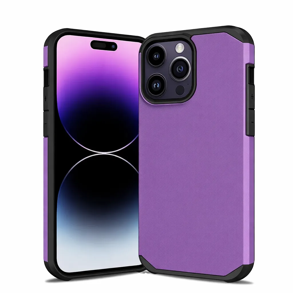 OTCR Light Purple Slim 2 for Apple iPhone 15 Pro (6.1)