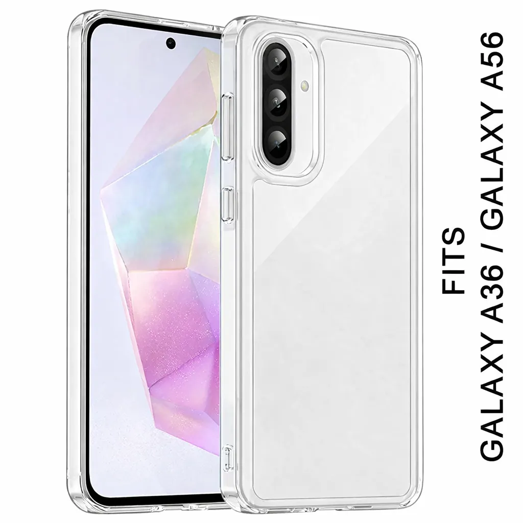 OTCR Clear Acrylic Case for Samsung Galaxy A36
