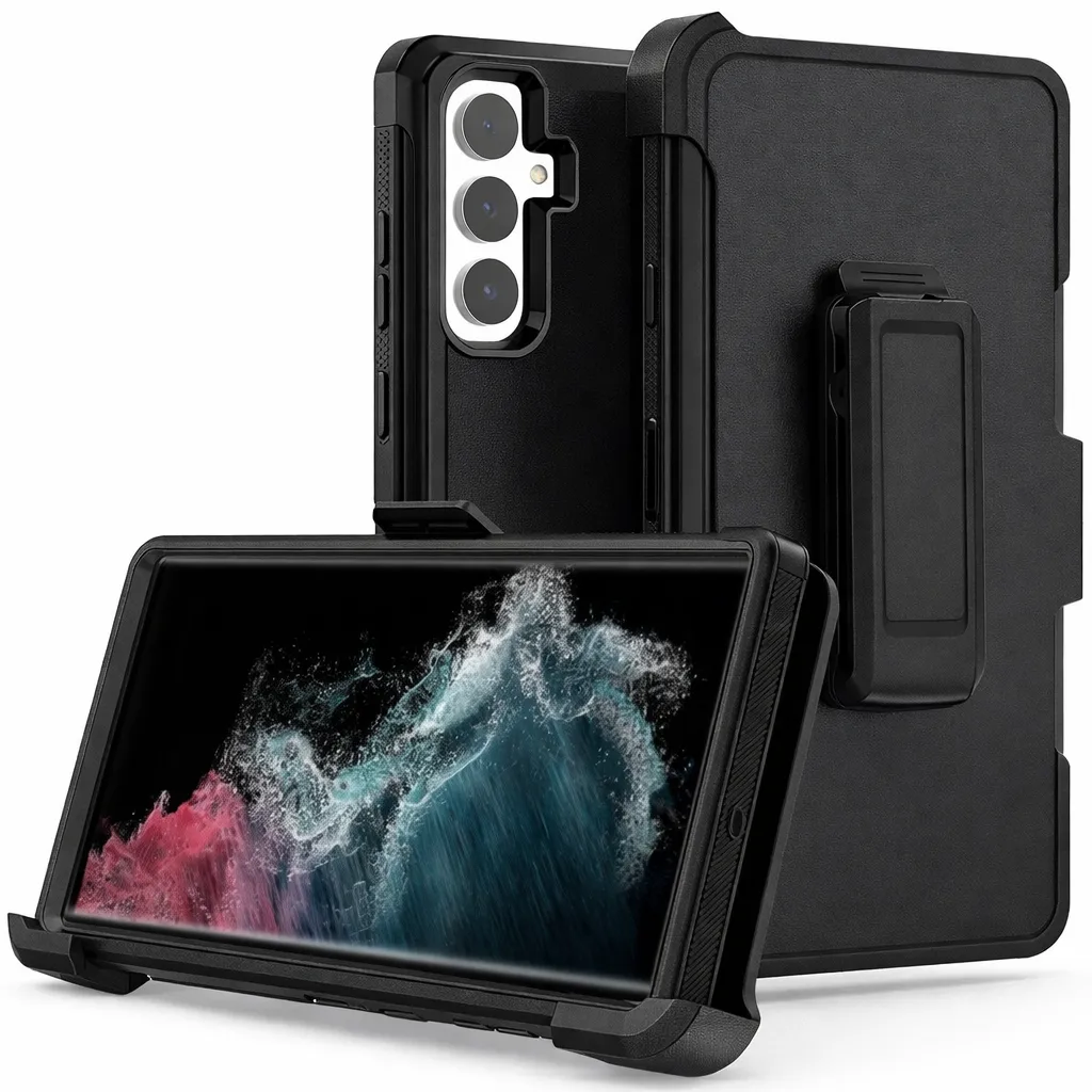 OTDR Black Triple Protection W/ Clip for Samsung Galaxy A36
