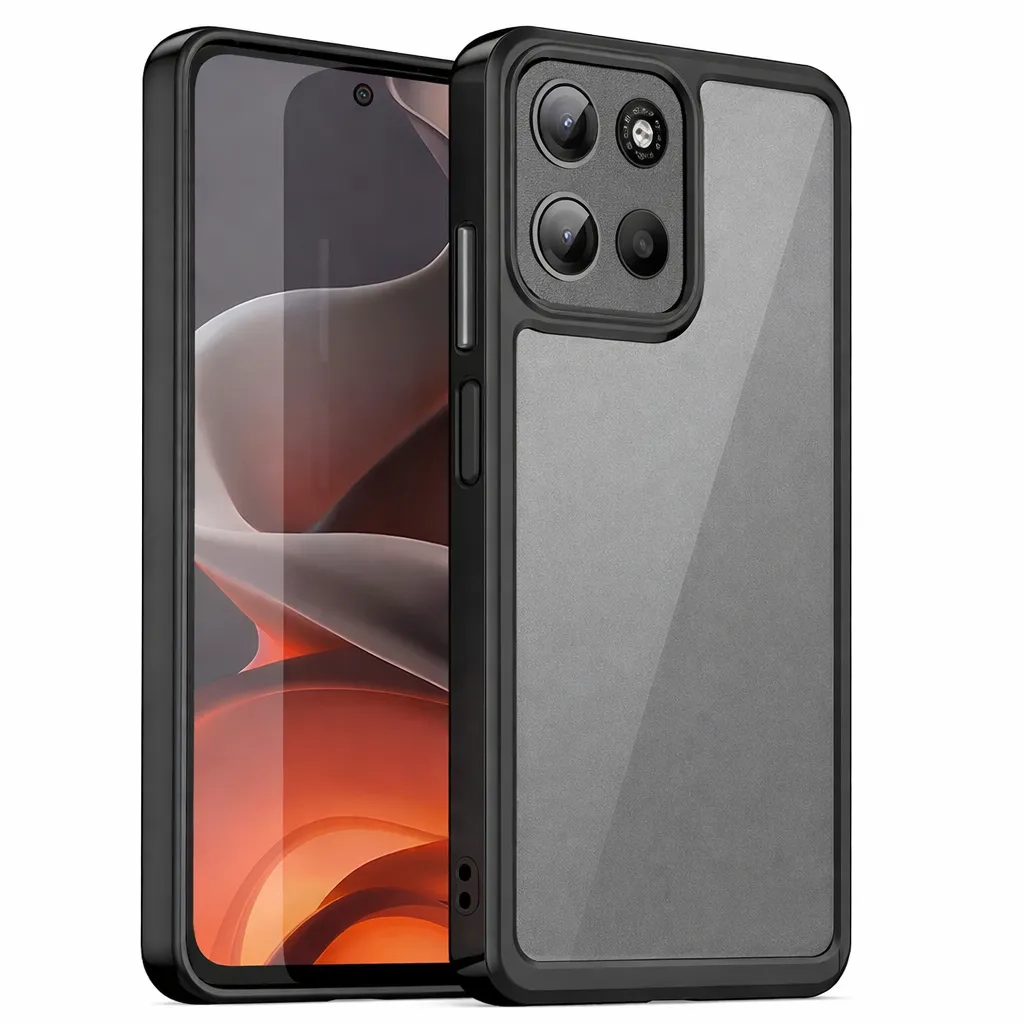 OTCR Black Acrylic Case for Motorola Moto G 5G (2025)
