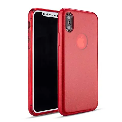 TPU Red 3-in-1 Glitter for Apple iPhone X / XS