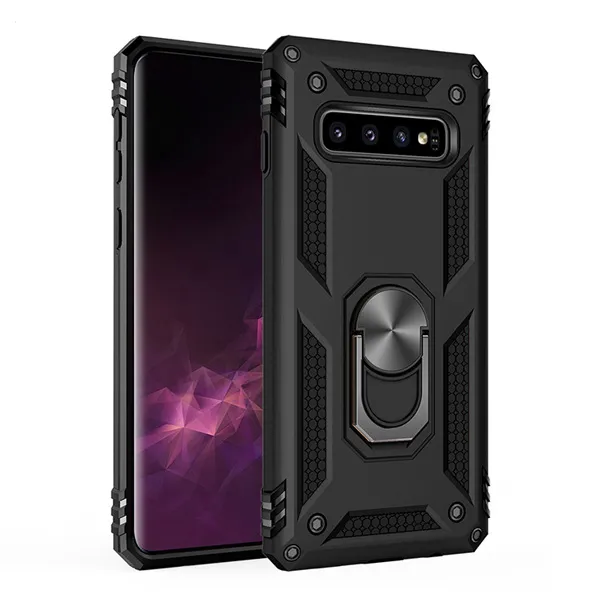 OTCR Black Anti-Drop Hybrid Case for Samsung Galaxy S10