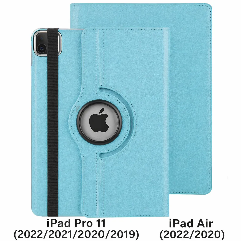 TBP Light Blue 360 Rotating Case for Apple iPad Air (2022)