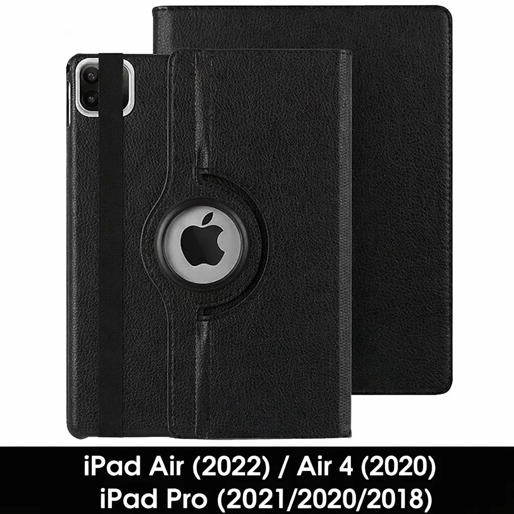 TBP Black 360 Rotating Case for Apple iPad Air (2022)
