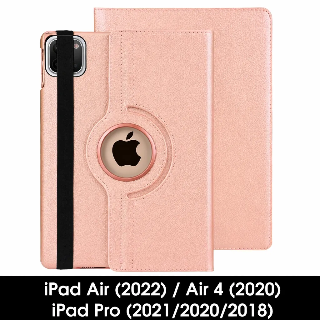 TBP Rose Gold 360 Rotating Case for Apple iPad Air (2022)