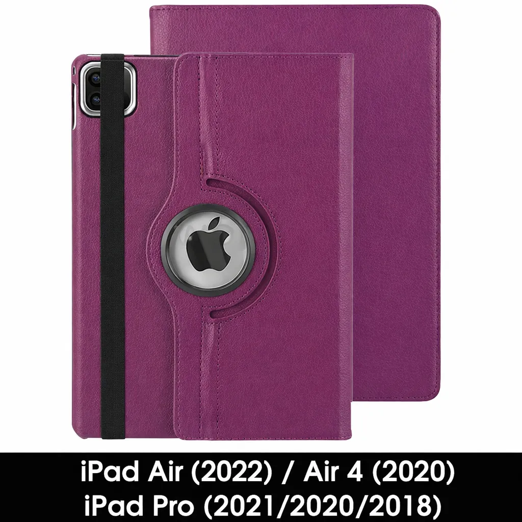 TBP Purple 360 Rotating Case for Apple iPad Air (2022)